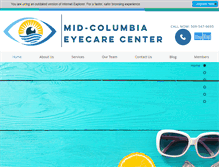 Tablet Screenshot of mceyecare.com